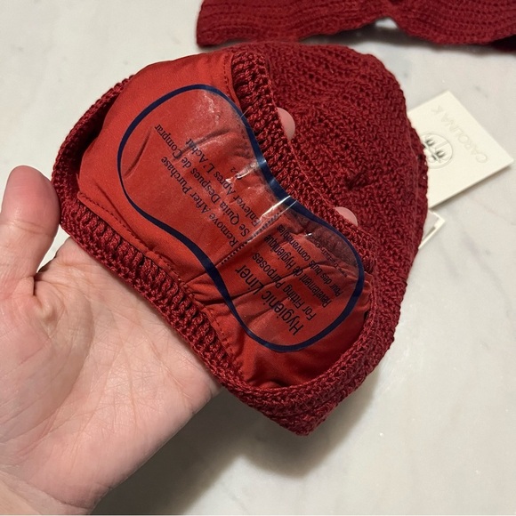 Carolina K Anthropologie Free People Crochet Bikini Set in Burgundy NWT XS - Picture 6 of 7